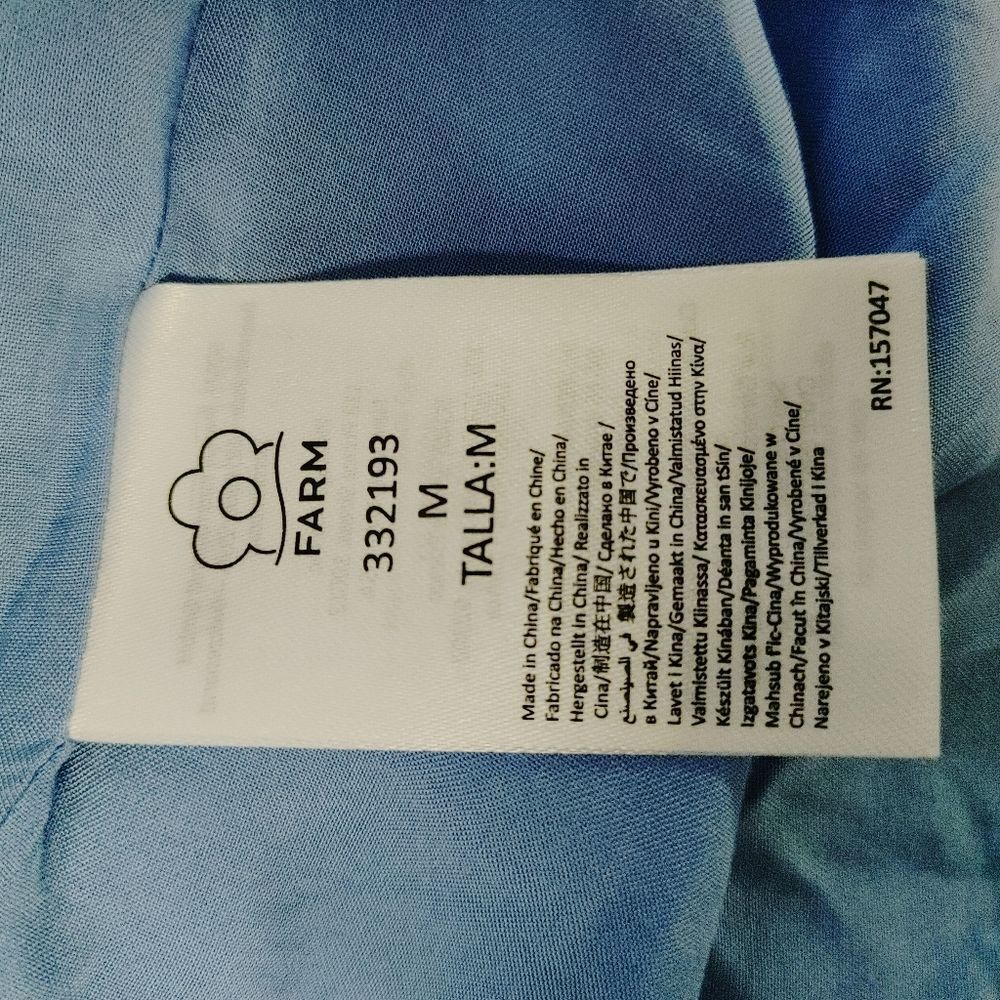 Farm Rio blue superbloom tapestry maxi dress - Picture 10 of 12